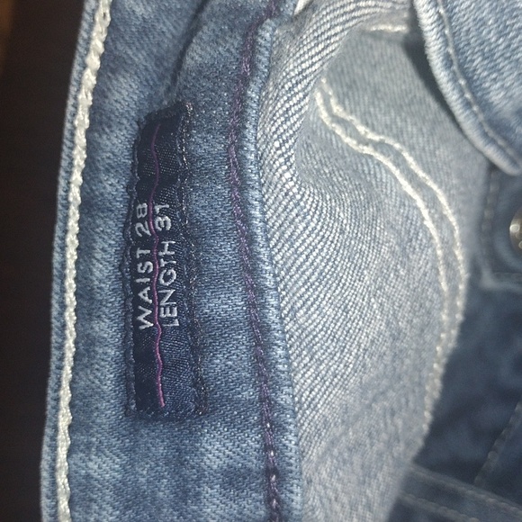 Vigoss The Chelsea Skinny Medium Wash Distressed Jeans 28 - Picture 6 of 8